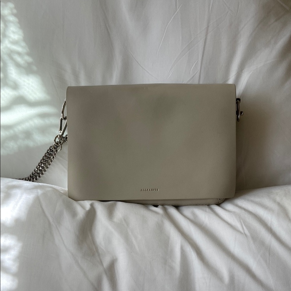 All Saints tri color cross body bag